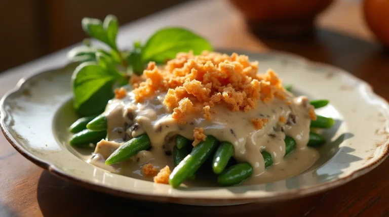 green bean casserole with cream of mushroom soup