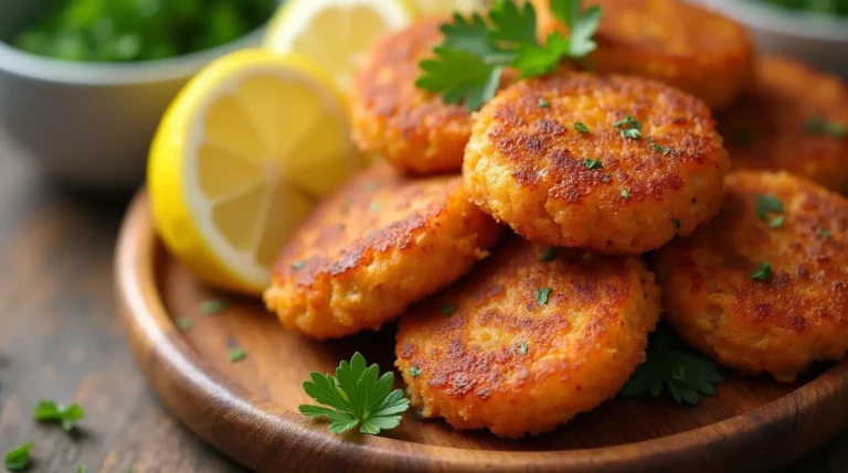 salmon patties with cornmeal